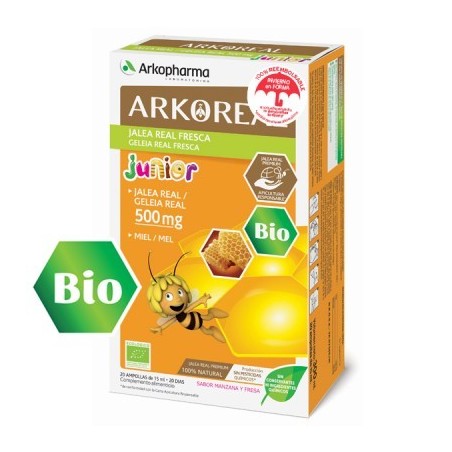 Arkoreal jalea real junior 500mg. 20 ampollas.Farmacia Tuset