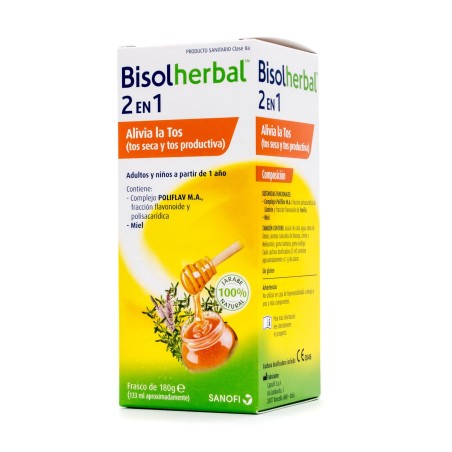 Bisolherbal 2 en 1 Jarabe (180 gr) | Farmacia Tuset