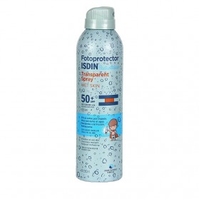 Isdin Pediatrics Fotoprotector Transparent Spray Wet Skin FPS 50 (250 ml) | Farmacia Tuset