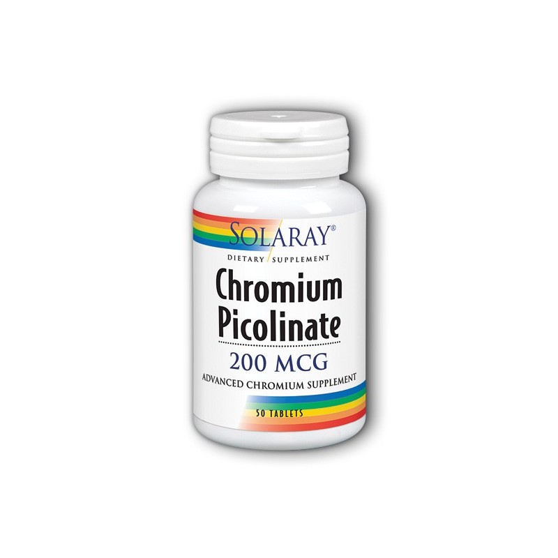 Solaray Chromium Picolinate 200 (50 comprimidos) | Farmacia Tuset