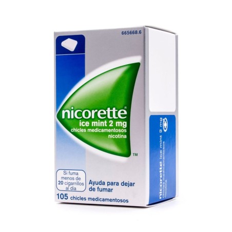 Nicorette Ice Mint 2 mg (105 chicles) | Farmacia Tuset