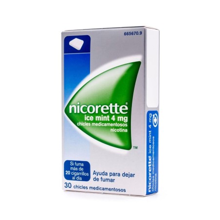 Nicorette Ice Mint 4 mg (30 chicles) | Farmacia Tuset