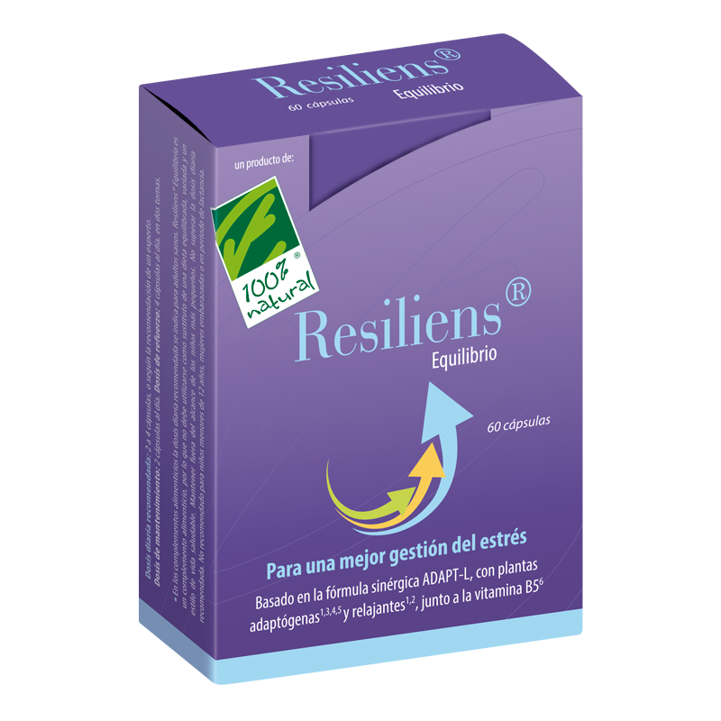 Resiliens Equilibrio - Cien por Cien Natural (60 cápsulas) | Farmacia Tuset