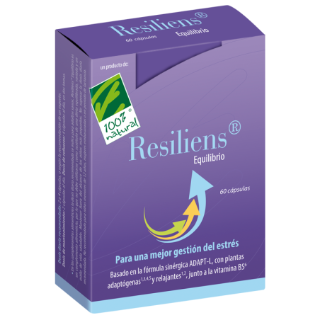 Resiliens Equilibrio - Cien por Cien Natural (60 cápsulas) | Farmacia Tuset