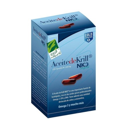 Aceite de Krill NKO - Cien por Cien Natural (120 cápsulas) | Farmacia Tuset