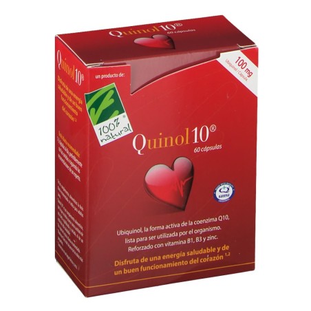 Quinol 10 100mg - Cien por Cien Natural (60 cápsulas) | Farmacia Tuset