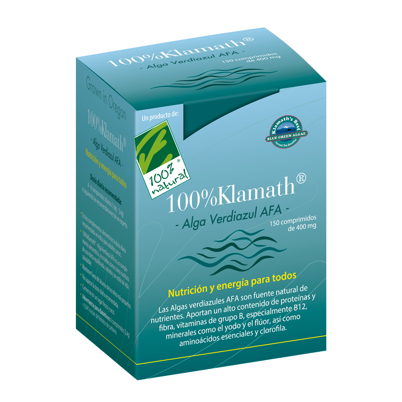100% Klamath - Cien por Cien Natural (150 comprimidos) | Farmacia Tuset 100% Klamath - Cien por Cien Natural (150 comprimidos) | Farmacia Tuset