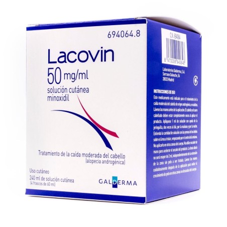 Lacovin 50 mg/ml Solución Cutánea (240 ml) | Farmacia Tuset