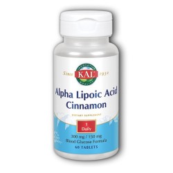 Kal Alpha Lipoic Acid + Cinnamon (60 comp) | Farmacia Tuset