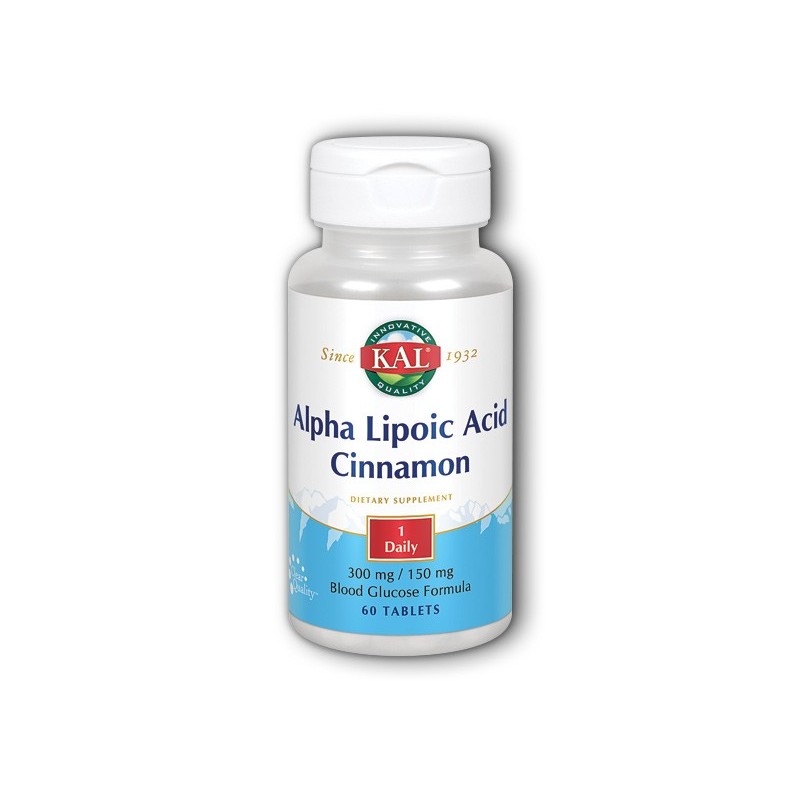 Kal Alpha Lipoic Acid + Cinnamon (60 comp) | Farmacia Tuset