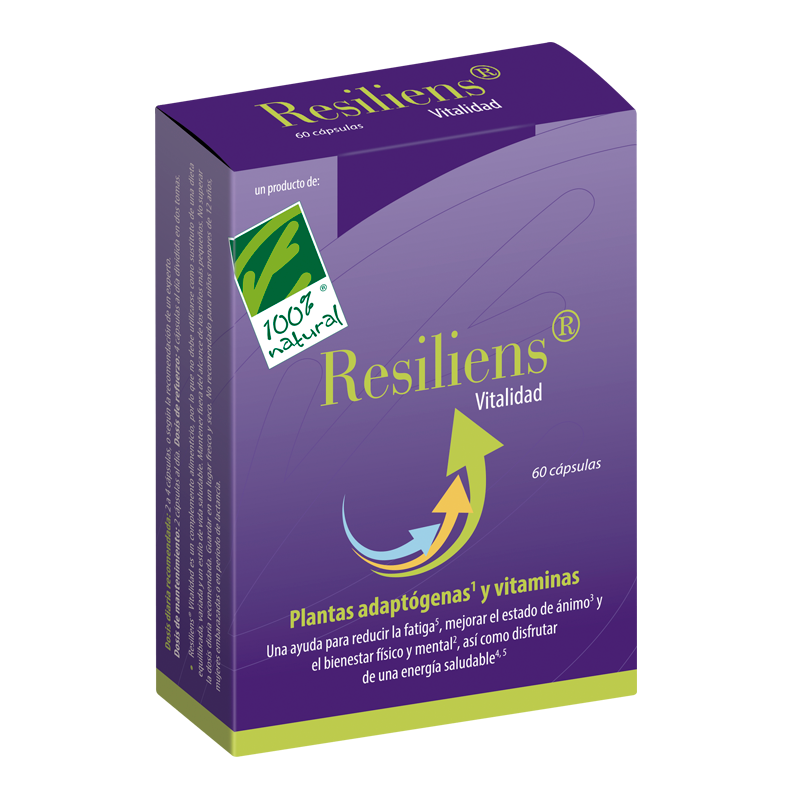 Resiliens Vitalidad - Cien por Cien Natural (60 cápsulas) | Farmacia Tuset