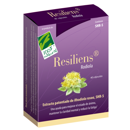 Resiliens Rodiola - Cien por Cien Natural (40 cápsulas) | Farmacia Tuset