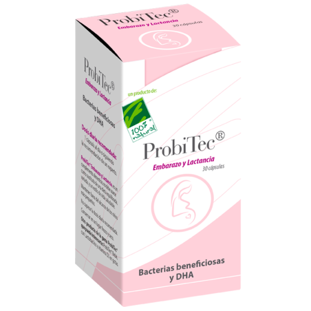 ProbiTec Embarazo y Lactancia - Cien por Cien Natural (30 caps) | Farmacia Tuset