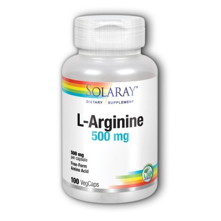 Solaray L-Arginina 500 mg (100 cápsulas) | Farmacia Tuset