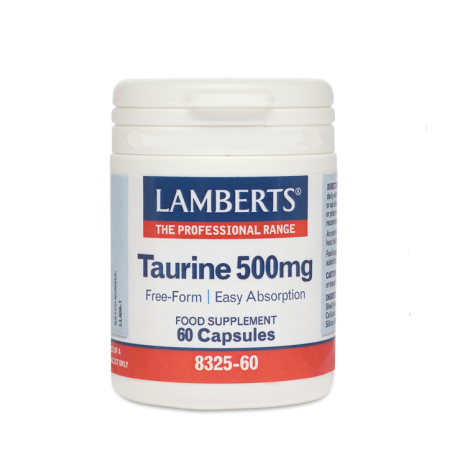 Lamberts Taurina 500 mg (60 cápsulas) | Farmacia Tuset