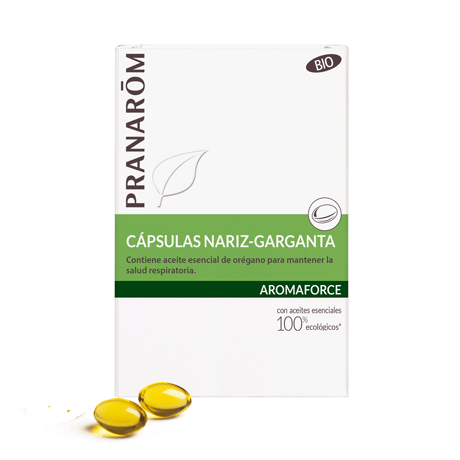 Pranarom Aromaforce Cápsulas Nariz-Garganta BIO (30 cápsulas) | Farmacia Tuset