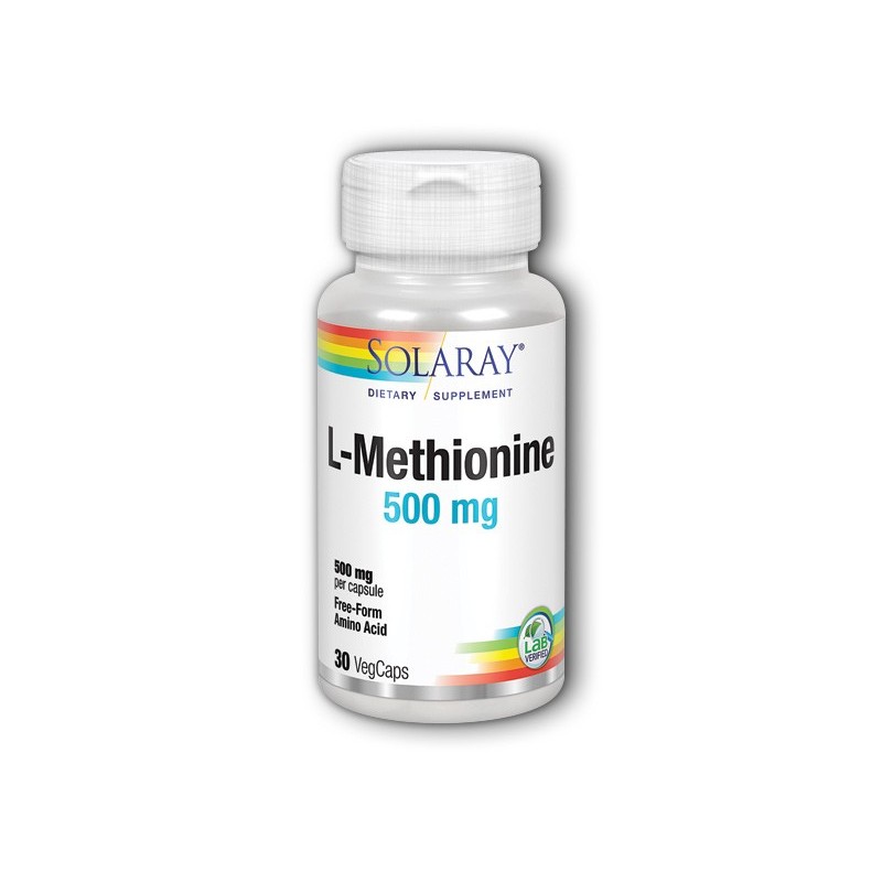 Solaray L-Methionine 500 mg (30 cápsulas) | Farmacia Tuset