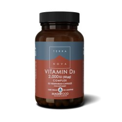 Terranova Vitamina D3 2000 U.50 cápsulas | Farmacia Tuset