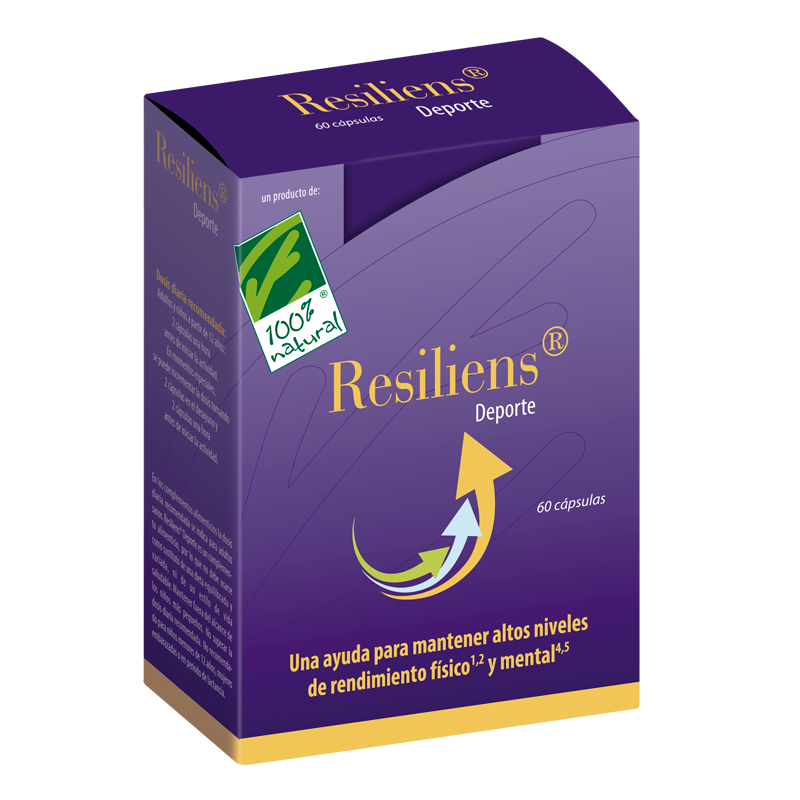 Resiliens Deporte - Cien por Cien Natural (60 cápsulas) | Farmacia Tuset