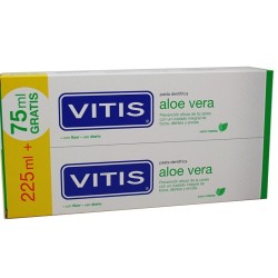 Vitis Aloe Vera Pasta Dental Duplo Sabor Menta (2 x 150 ml) | Farmacia Tuset