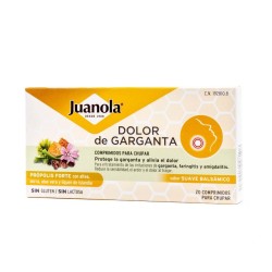 Juanola Dolor de Garganta Própolis Forte (20 comprimidos) | Farmacia Tuset