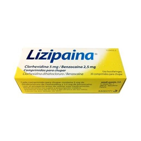 Lizipaina (20 comprimidos para chupar) | Farmacia Tuset