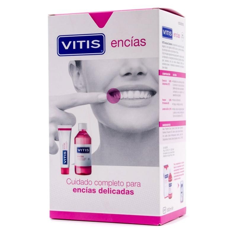 Vitis Encías Pack Pasta Dentífrica + Colutorio | Farmacia Tuset