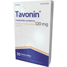 Tavonin 120mg 30 comprimidos.| Farmacia Tuset