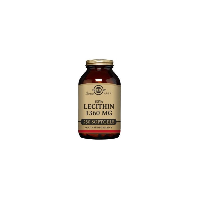 Solgar Lecitina de Soja 1360mg 250 perlas | Farmacia Tuset