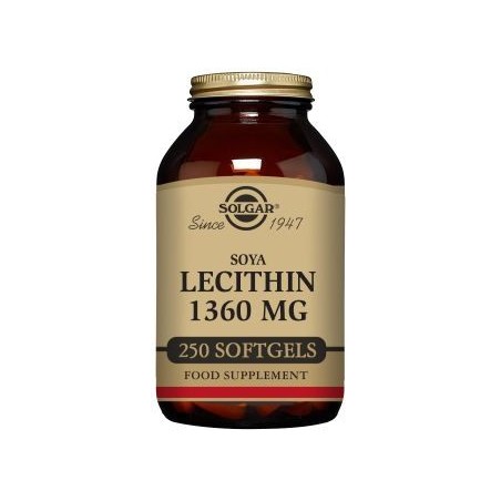 Solgar Lecitina de Soja 1360mg 250 perlas | Farmacia Tuset