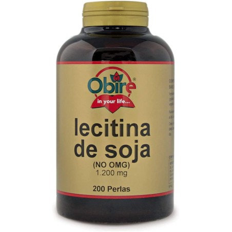 Obire Lecitina de Soja 1200mg 200 perlas | Farmacia Tuset