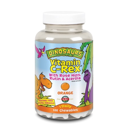 KAL Vitamina C Rex (100 dinos masticables) | Farmacia Tuset