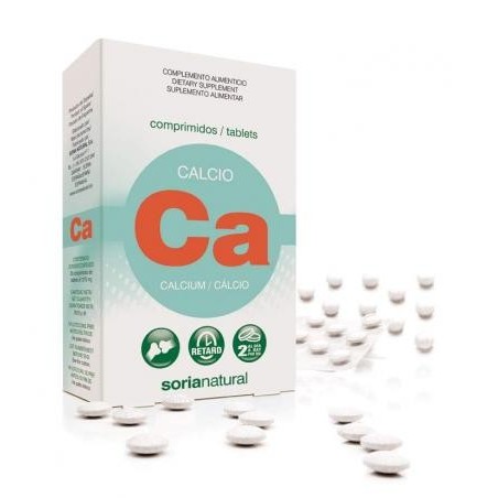 Calcio 30 comprimidos retard de Soria Natural | Farmacia Tuset