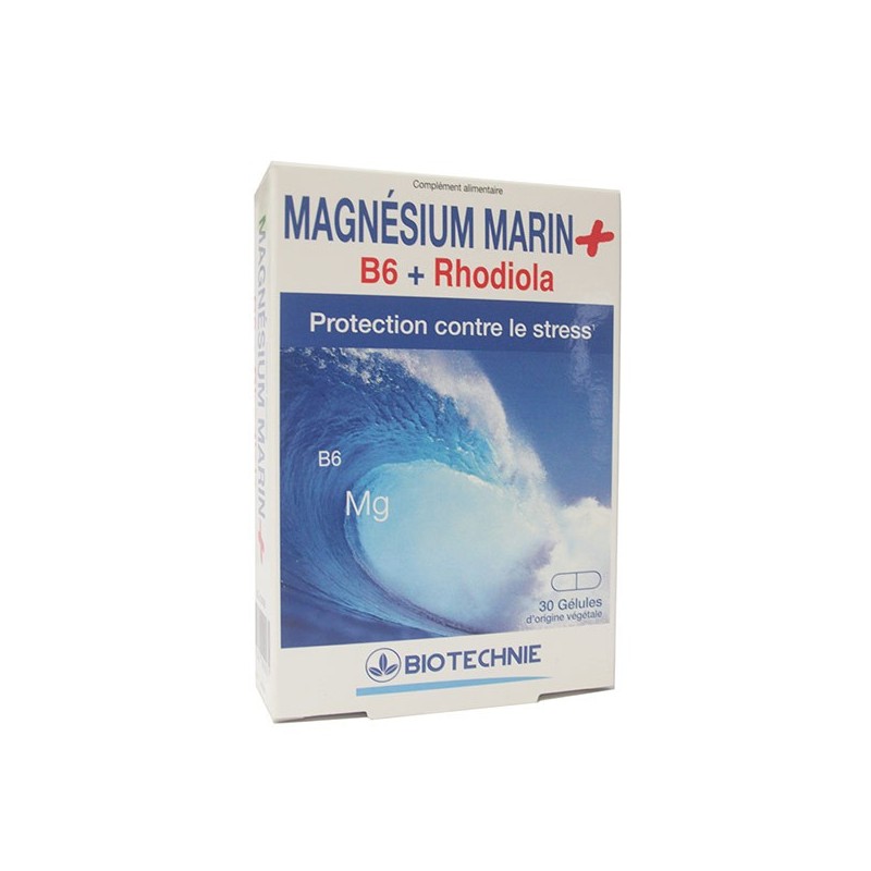 Biotechnie Magnesio Marino + B6 + Rhodiola (30 caps) | Farmacia Tuset