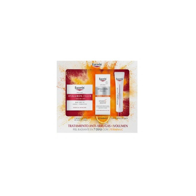 Eucerin Hyaluron Filler-Vol crema sia Piel seca -Vit C|Farmacia Tuset