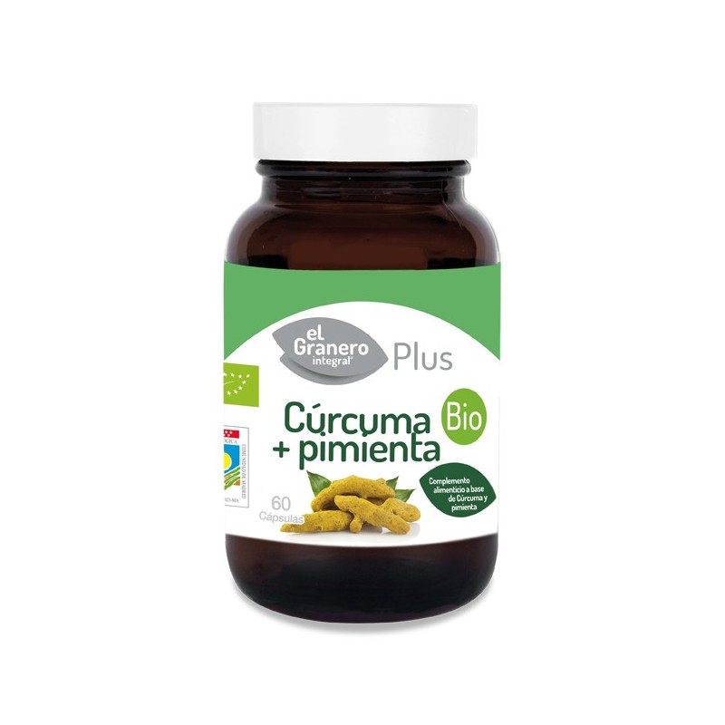 El Granero - Cúrcuma + Pimienta BIO (60 caps) | Farmacia Tuset