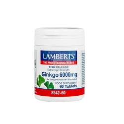 Lamberts Ginkgo Biloba 6000mg (60 comprimidos) | Farmacia Tuset