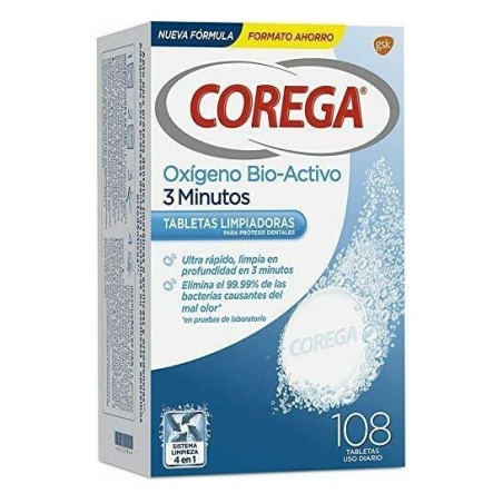 Corega Oxígeno Bio-Activo (108 tabletas) | Farmacia Tuset