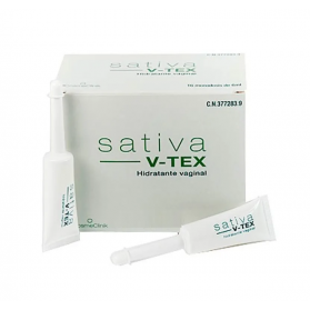 Sativa V-TEX Hidratante Vaginal (16 monodosis) | Farmacia Tuset