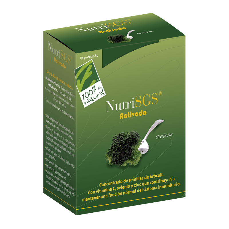 Nutri SGS Activado - Cien por Cien Natural (60 cápslulas) | Farmacia Tuset