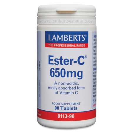 Lamberts Ester C 650mg  90 capulas | Farmacia Tuset
