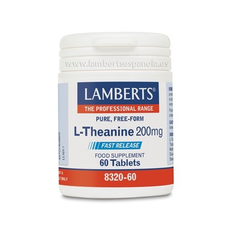 Lamberts L-Teanina 200mg (60 comp) | Farmacia Tuset