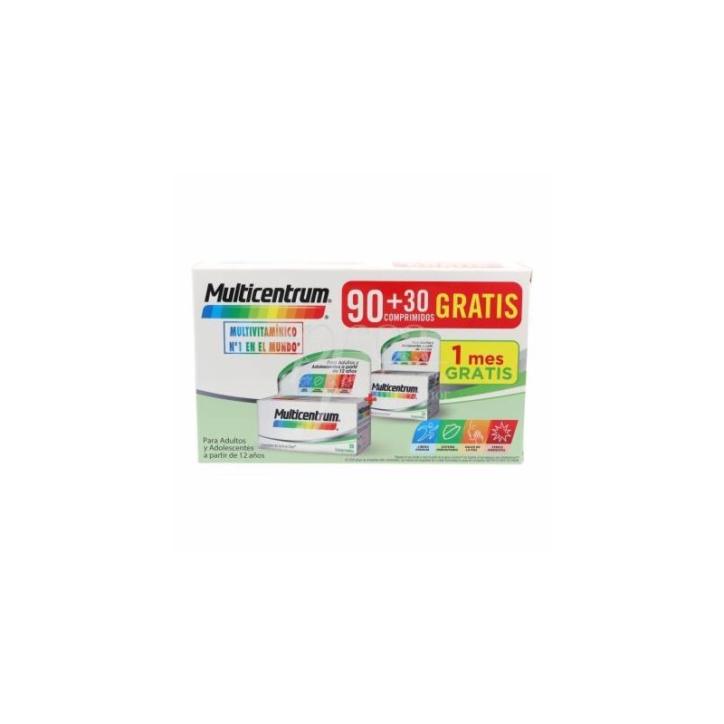 MULTICENTRUM 90 + 30 COMPRIMIDOS PACK PROMOCIONAL|Farmacia Tuset