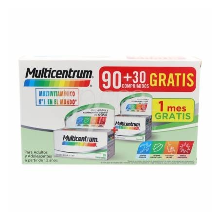 MULTICENTRUM 90 + 30 COMPRIMIDOS PACK PROMOCIONAL|Farmacia Tuset