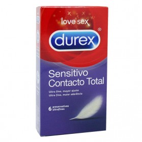 Durex Sensitivo Contacto Total 6 preservativo| Farmacia Tuset