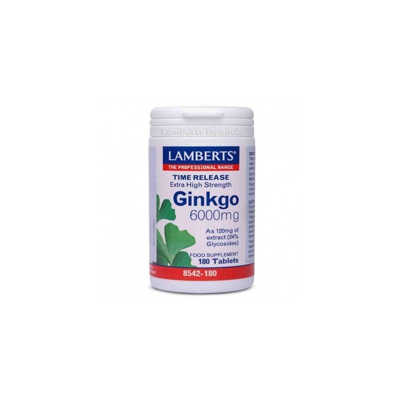 Lamberts Ginkgo Biloba 6000 (180 comp) | Farmacia Tuset