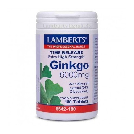 Lamberts Ginkgo Biloba 6000 (180 comp) | Farmacia Tuset