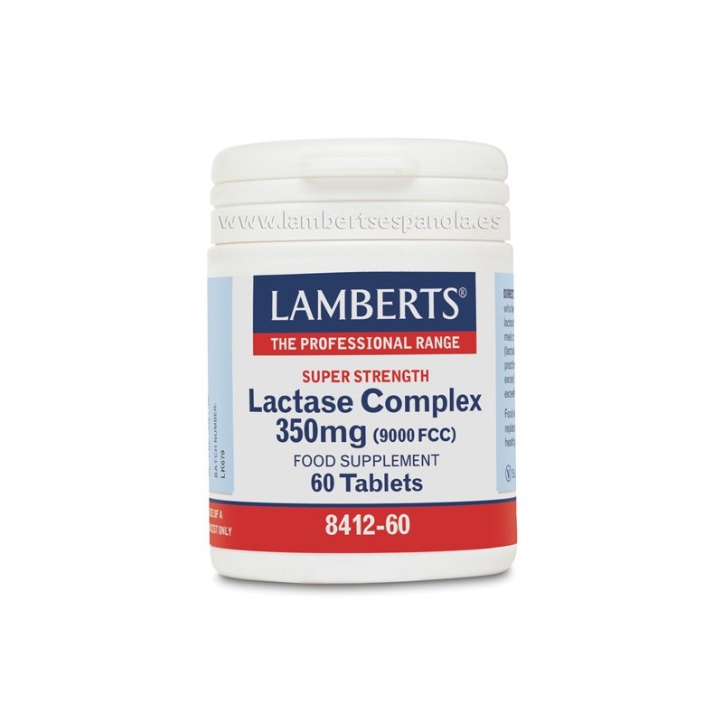 Lamberts Complejo de Lactasa 60 tabletas | Farmacia Tuset