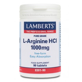 Lamberts L-Arginina HCL 1000mg 90 tabletas | Farmacia Tuset