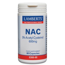 Lamberts Nac (N-Acetil cisteína) 600mg 60 cápsulas | Farmacia Tuset